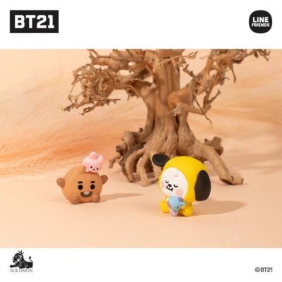Korea BTS BT21 Baby Line Friends Ver.3 Monitor Figure Toys Office