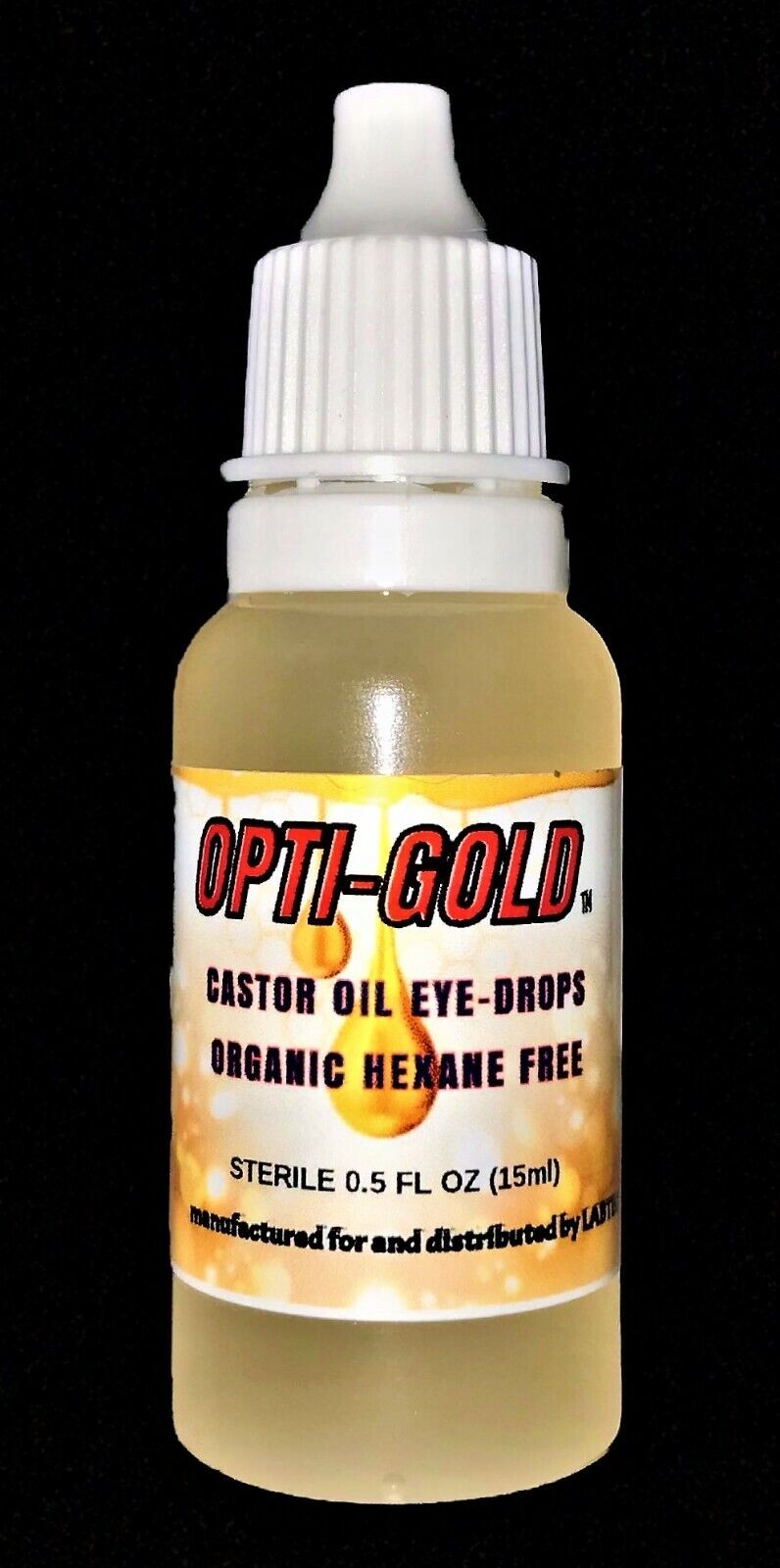Organic Castor Oil Eye Drops. Non GMO Hexane Free Cold Pressed (15ml)