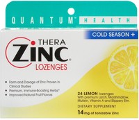Thera Zinc Lozenges, Quantum Research, 24 Piece Cherry Thera Zinc Lozenges, Quantum Research, 24 Piece Cherry