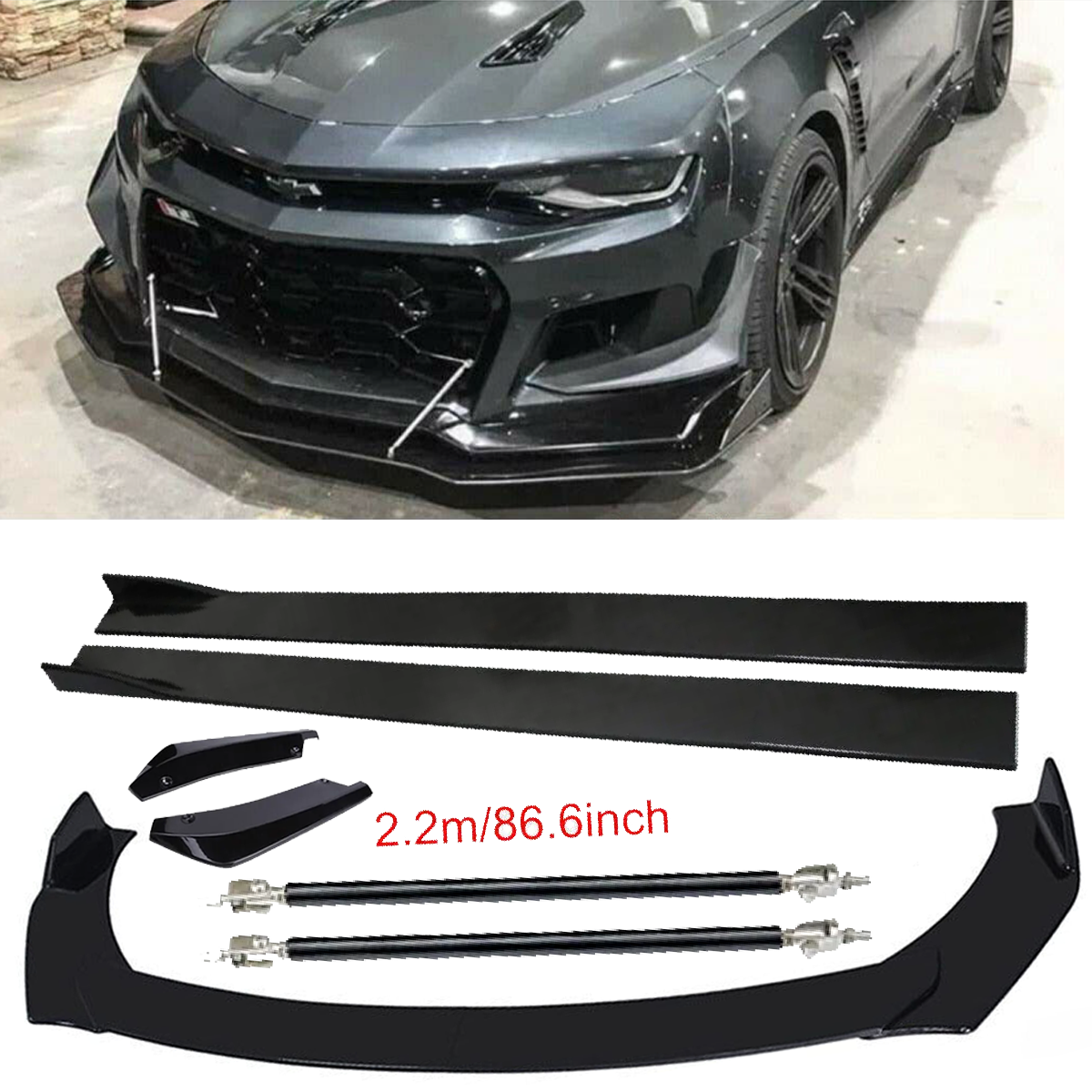Front Rear Bumper Lip Splitter Spoiler87