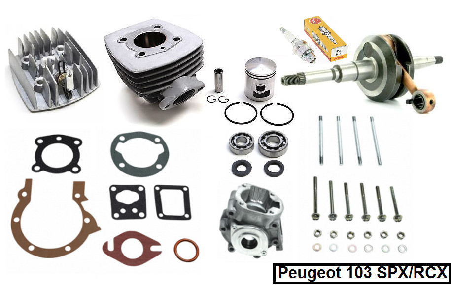 Vilebrequin carter Peugeot 103 SPX kit cylindre culasse joints de rechange