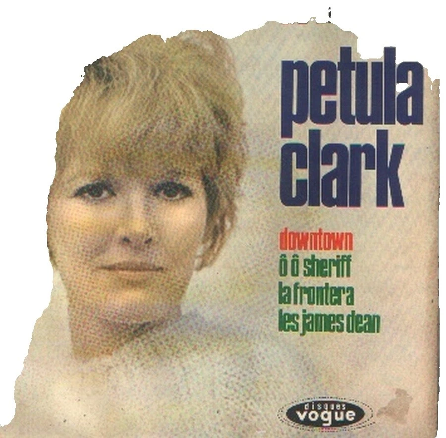 Petula Clark Pop discos de vinilo de velocidad de 45 RPM