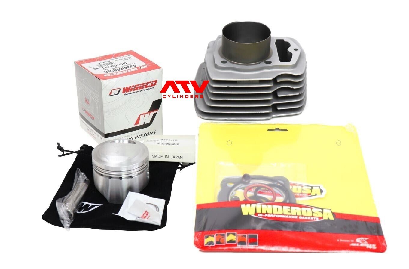 8385 Honda ATC 200X 200 X Cylinder Jug Wiseco Piston Top End Gaskets Repair Kit eBay