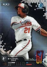 2019 Bowman Chrome Scouts' Top 100  #BTP-67 Yusniel Diaz FREE SHIPPING!