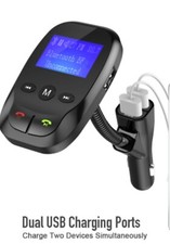 SYLVANIA Bluetooth FM Audio Transmitter Hands Free for Car Black Brand New