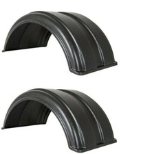 BUYERS PRODUCTS TRUCK FENDERS PAIR Fits 18" - 19.5" Wheels Poly Plastic Polymer