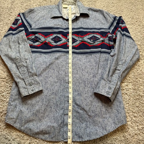 Vintage 80er Roper Western Hemd Button Down Azteken Herren Small - Bild 3 von 6