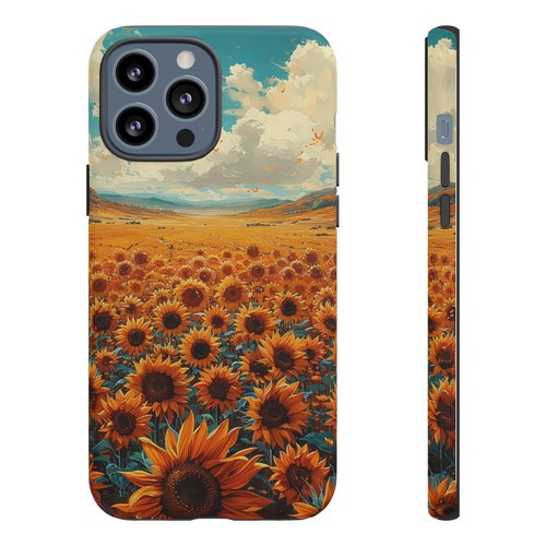 Phone Case for iPhone, Pixel, Galaxy - Sunflower Field Floral Sky Flower Cover - Picture 60 of 191