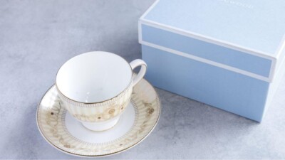 WEDGWOOD Alexandra Champagne Cup and Saucer Bone Chine New With 