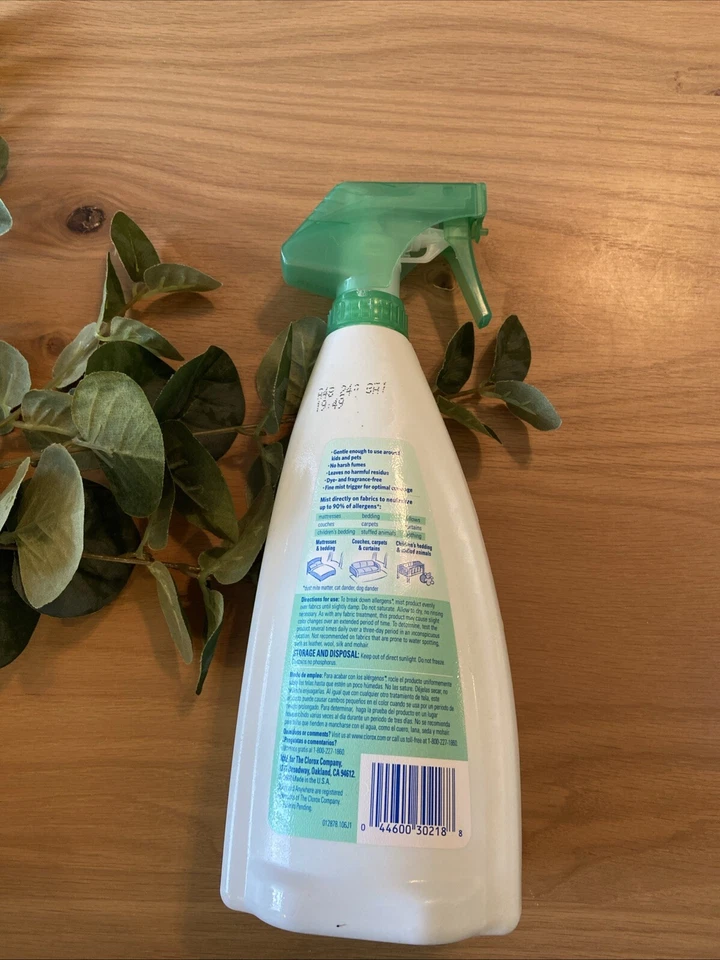 Clorox Anywhere Anti Allergen Fabric Spray 22 oz Discontinued New - Image 2 of 2