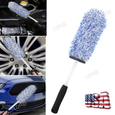 17" Car Wheel Brush Rims Tire Seat Engine Wash Cleaning Kit Detailing Tool New