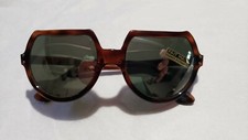 Vintage Sunglasses French Fait Main France Collectors Costume Art Scene Round
