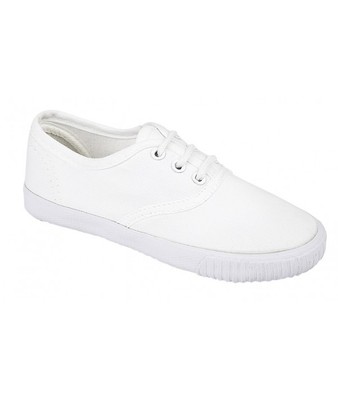 ladies white plimsolls size 6