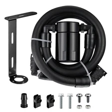 Black Oil Catch Can Oil Separator for Ford F150 2.7L 5.0L Raptor Ecoboost 3.5L