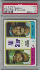 1974 Topps #338 Reggie Jackson/Billy Williams PSA 5 All-Star Right Fielders 
