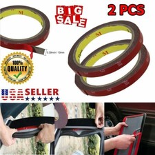 2PCS 3m x 10mm Automotive Car Acrylic Foam Double Sided Attachment Tape Adhesive