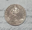 1861-O Seated Liberty Half Dollar XF Detail W-01 RARE Union Issue #12DRX