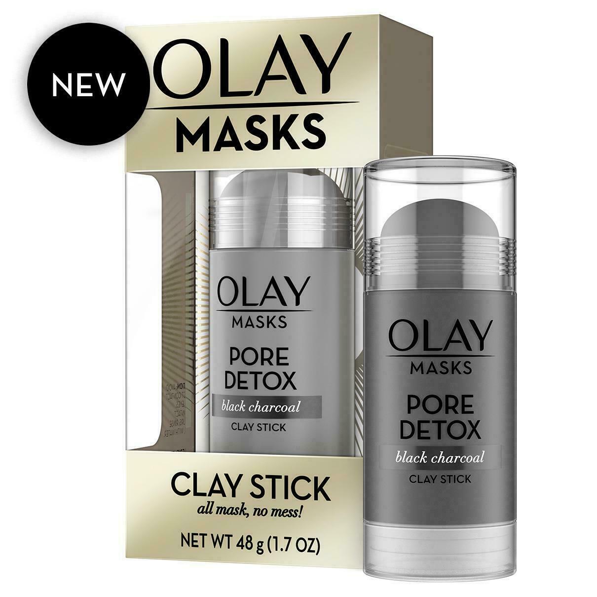 Olay Masks - Clay Stick Mask/Peel - Pore Detox - Black Charcoal - 48g