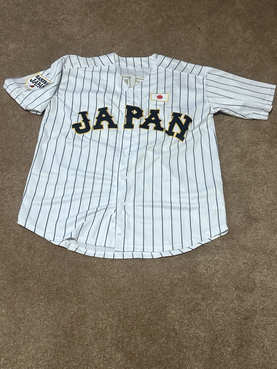 Japan Baseball Jersey Ohtani 16 Samurai Japan Pinstripe Mens L | eBay