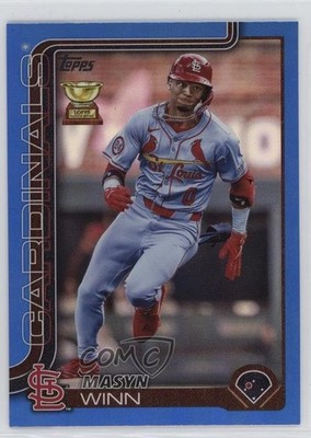 2025 Topps Series 1 Blue Rainbow /150 Masyn Winn #22 14ck