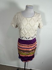 Weston Women’s Multicolor Short Sleeve Dress Size 10