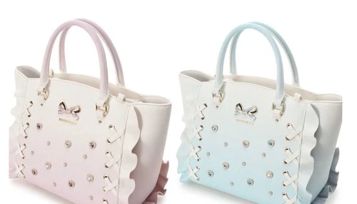 SAMANTHAVEGA Lace-Up Heart Bijou Gradient Flutter (Small) Samantha Vega 2way Bag