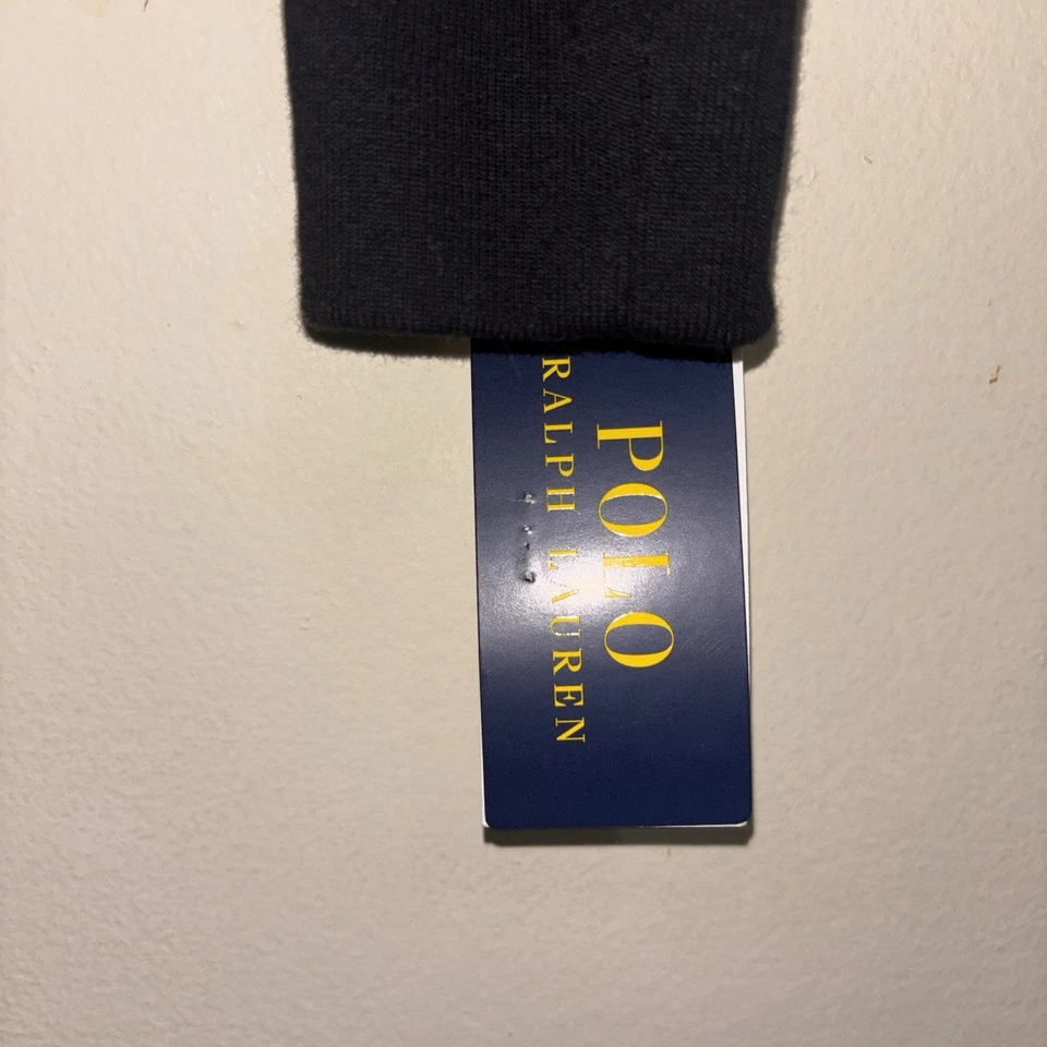 NUEVO CON ETIQUETAS Polo Ralph Lauren Terciopelo Cremallera Completa Sudadera con Capucha Chaqueta Niñas M (8/10) Negro Logo Foto 4 de 4