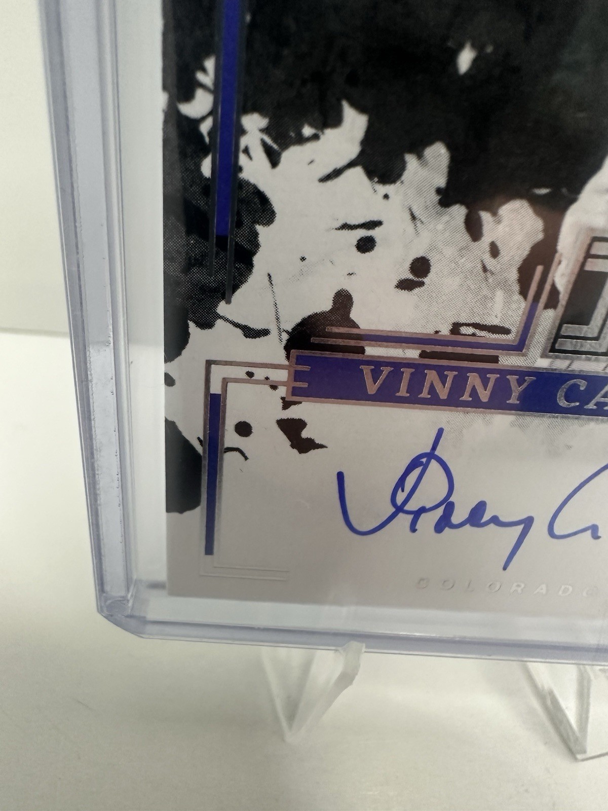 2025 Panini Impeccable Vinny Castilla Immortal Ink On-Card Auto Silver 13/35