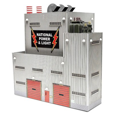 O Scale Lighted Power Plant Building Animated O Gauge Train Layout Industrial