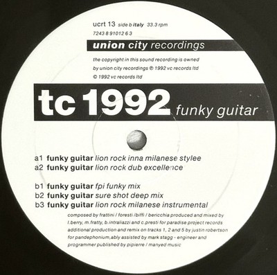 TC 1992 - Funky Guitar (12'' Vinyl) VG+