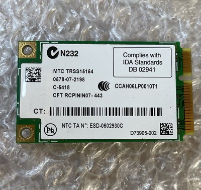 Genuine Intel Dell MK933 MTC TRSS15154 WLAN WiFi Link Wireless 4965AGN a/b/g/n 3