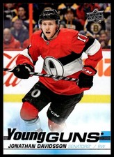 2019-20 UPPER DECK YOUNG GUNS Jonathan Davidsson -RC Ottawa Senators #479
