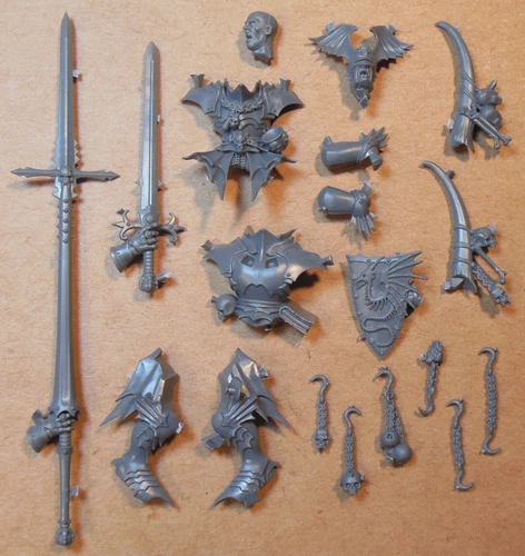 Zombie Dragon - Vampire Lord Head Sword Body Lance - Flesh Eater Courts Bits #L