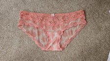 NWOT Victoria's Secret VTG Dream Angels Nylon Sheer Lace Bikini Panty Sz M 2010