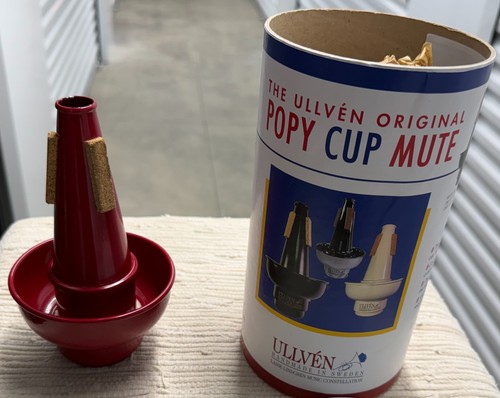 Ullven Red Aluminum Popy Cup Trumpet Mute