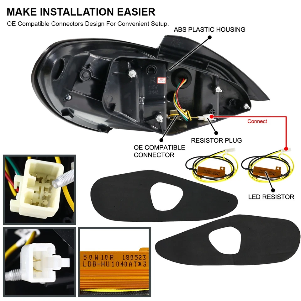 Smoke Fits 2010-2016 Hyundai Genesis Coupe 2Dr LED Tail Lights Sequential Lamps Foto 4 de 4