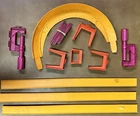 Vintage 1968 MATTEL Hot Wheels Hot Curves Track Race Action Set ++ Parts Only