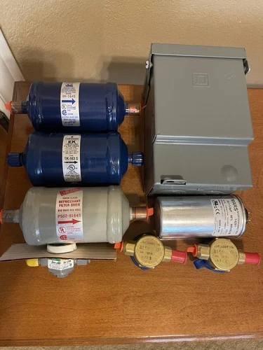 Mixed HVAC Lot EK-164S, P502-8164S, SA-12FM, 1FM2-9223, Capacitor, Square D Box