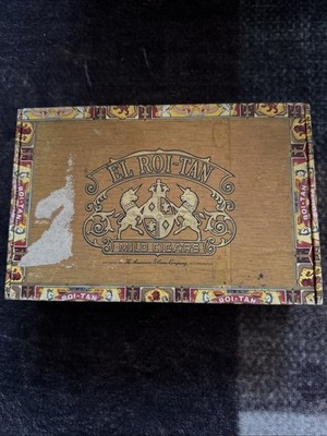 El Roi-Tan Fresh  Mild Cigar Box (empty).  ''the cigar that breathes''