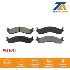 Front Semi-Metallic Brake Pads For Ford Dodge E-350 Super Duty Ram 2500 F-250 HD