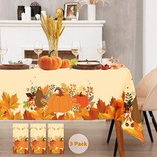 3pack Thanksgiving Tablecloth Fall Tablecloths Thanksgiving Tablecloth Disposabl