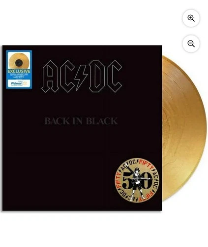 LP AC/DC Back in Black (ACDC) (GOLD Vinyl, 50th Ann 2024) NEW MINT SEALED