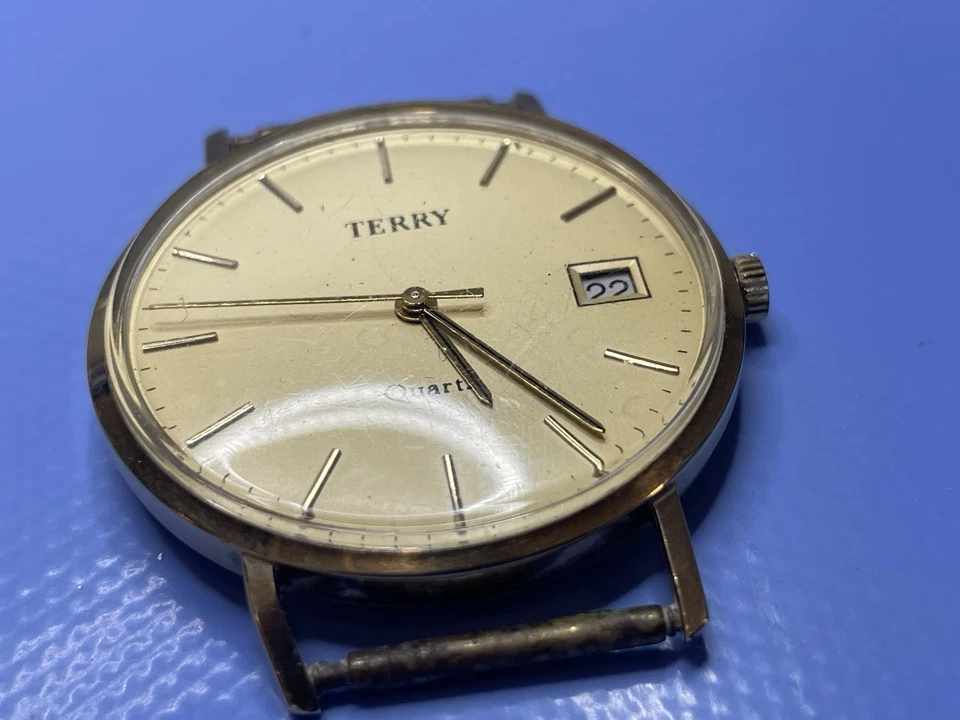 Herren Uhr Terry 8 Karat Gold 0,333 made in w-Germany germany - Bild 4 von 4