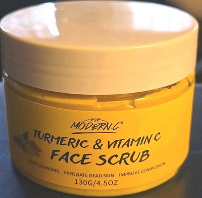 Vitamin C And Turmeric Face Scrub Cream Organics Microdermabrasion Facial Scrub