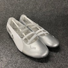 PUMA Speedcat Ballet Metallic Sneaker Women's Size US 10 Silver