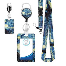ID Badge Holder With Lanyard Retractable ID Badge Holders 23.6in ID Card Holder