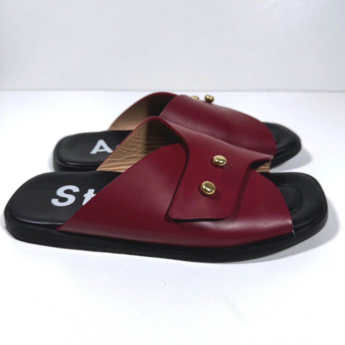 Sandales Lacets ACNE En Cuir Noir - Talon Haut - Pointure 36 EU - Neuf Avec Emballage