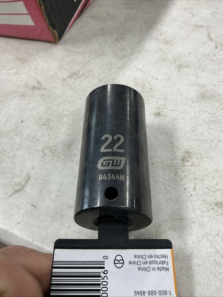 Gearwrench 3/8" Drive Deep Impact SAE Socket Set 22mm 6 Point 84344N - Image 2 of 4