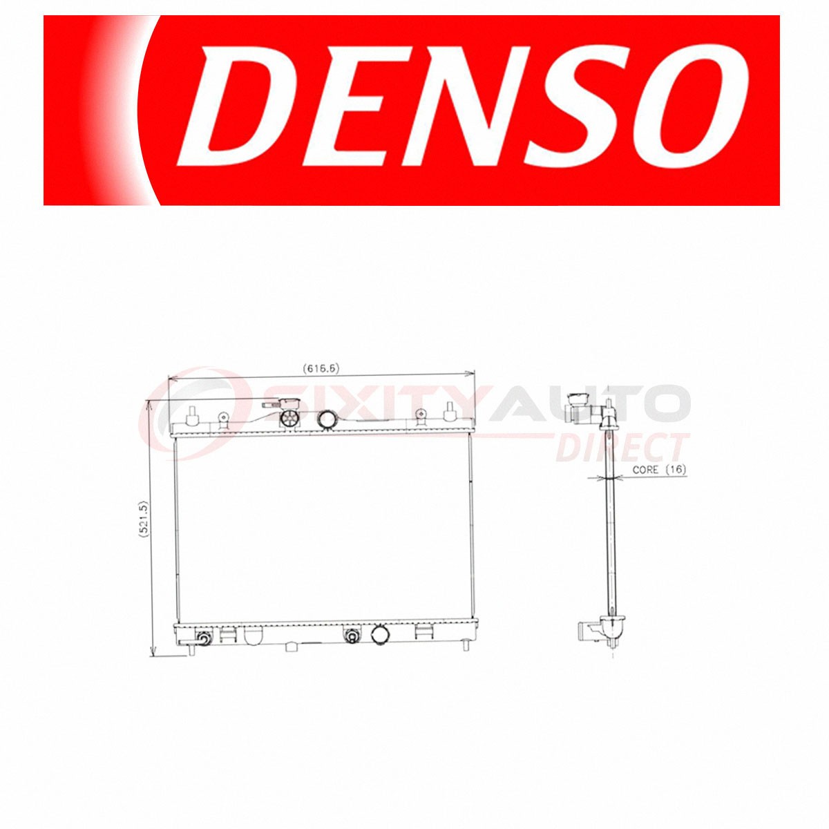 DENSO 221-3419 Radiator for CU2981 8012981 3498 3347 2981 21460-EL000 Cooler xe