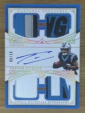 RC AUTO /10 🔥 2025 Panini National Treasures SICK LOGO PATCHES Trevor Etienne